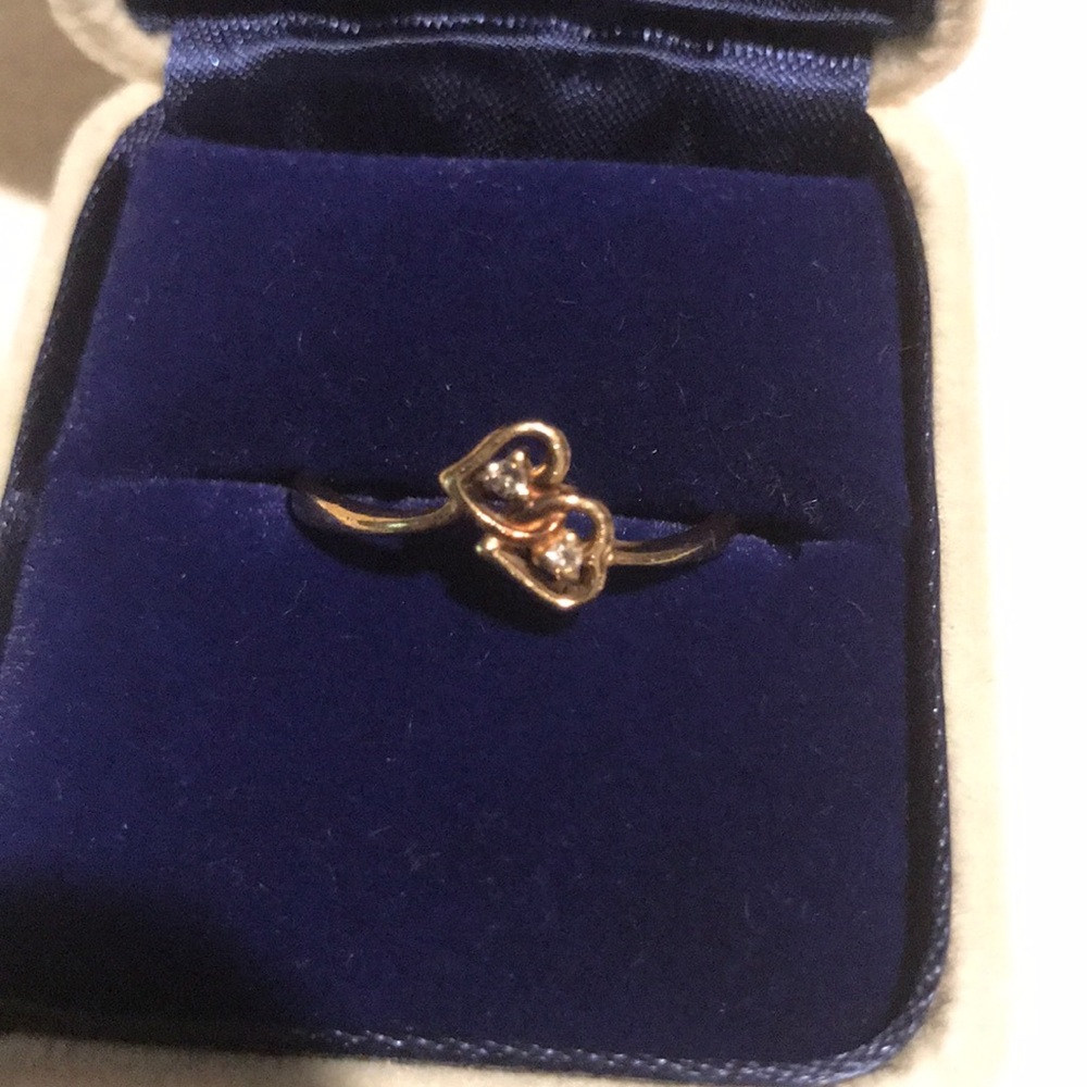 14k gold diamond ring